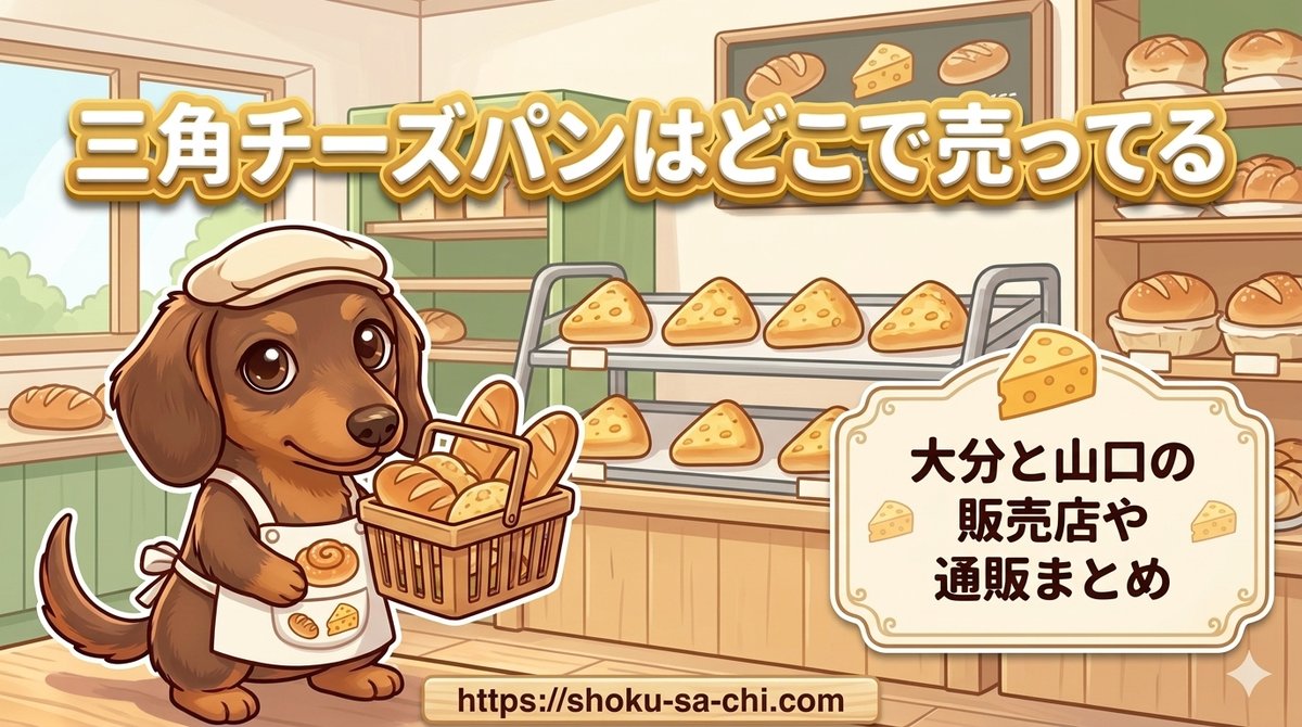 【三角チーズパンはどこで売ってる】のか大分と山口の販売店や通販まとめ