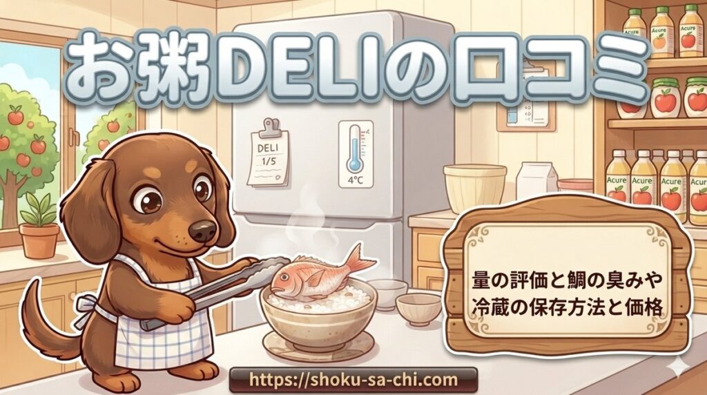 【お粥DELIの口コミ】量の評価と鯛の臭みや冷蔵の保存方法と価格