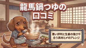 【龍馬鍋つゆの口コミ】悪い評判と生姜の強さや合う具材と〆のアレンジ